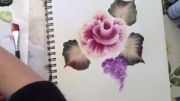 نقاشی گل بسیار زیبا و واقعی و حرفه ای و جالب