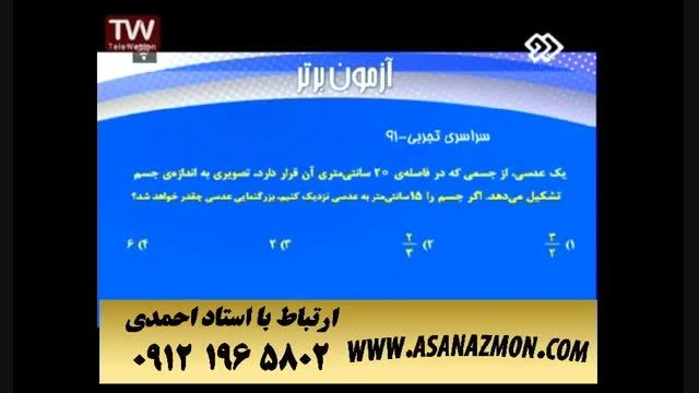 آموزش درس فیزیک مبحث آینه ها برای کنکور ۱۵