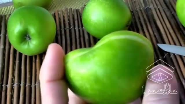 ساخت لاک پشت از سیب (سفره آرایی)