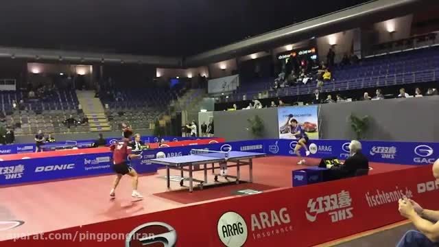آموزش پینگ پنگ در صحنه آهسته های آموزنده تنیس روی میز