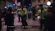 EDL clash with police after London machete attack