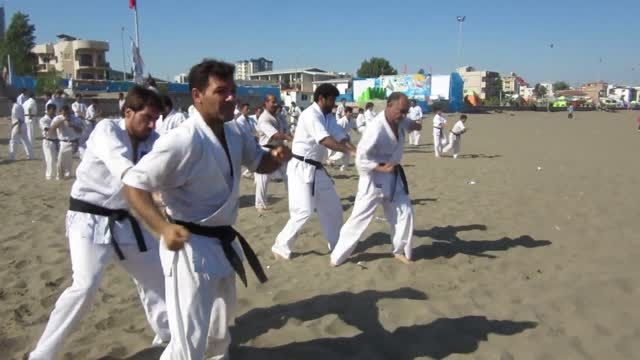 کمپ تابستانی کیوکوشین کاراته تزوکا ایران تمرین استقامتی