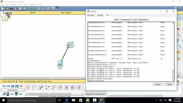 telnet در تجهیزات سیسکو