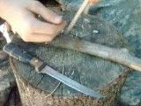 How to make a split stick trap and catch a squirrel - YouTube