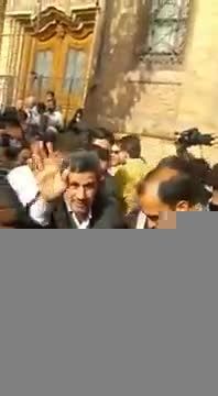 حضور دکتر احمدی نژاد در مراسم تشییع ٢٧٠ شهید در تهران
