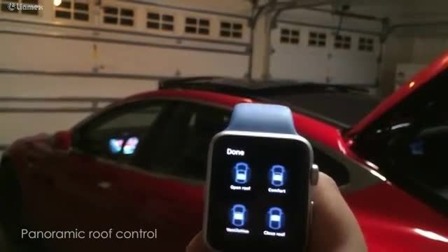 کنترل خودرو با ساعت هوشمند اپل
