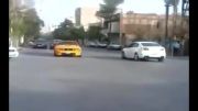 دریفت ماشین در چهارراه چنچنه-شیراز