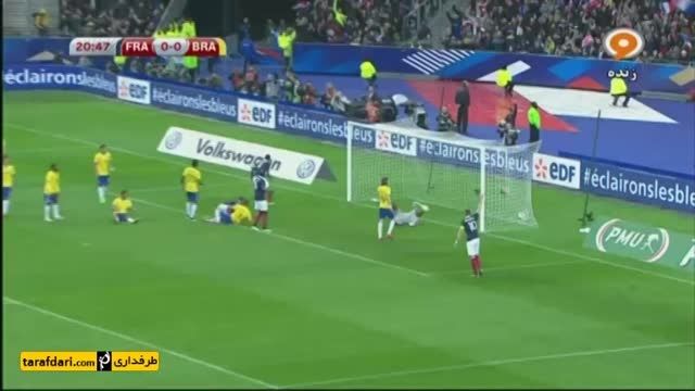 خلاصه بازی فرانسه 1-3 برزیل