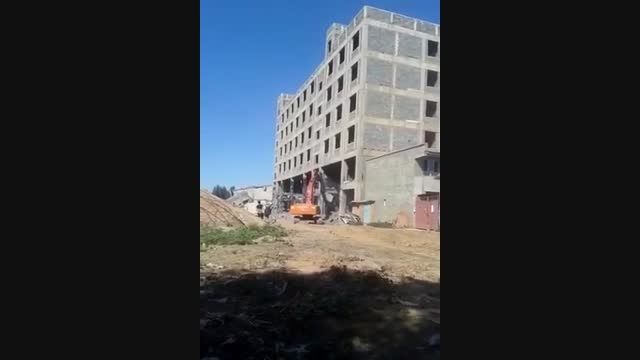 ریزش ساختمان در سوادکوه