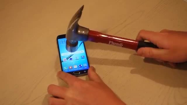 تست مقاومت ؛ چکش قاچو کلید و Galaxy S6 Edge !!!