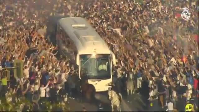 استقبال فوق العاده از اتوبوس رئال مادرید