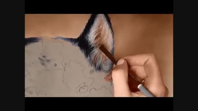آموزش نقاشی با پاستل گچی