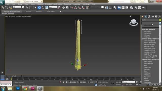 Voronoi tower in 3D Studio Max