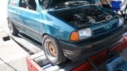 Ford Festiva on Dyno INSANE POWER!