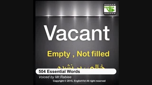 آموزش حرفه ای زبان انگلیسی words 504