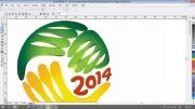 ساخت لوگوی جام جهانی 2014 با کورل دراو