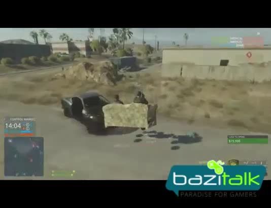 تجربه ای جالب با رانندگی توسط مبل در بازی  Battlefield
