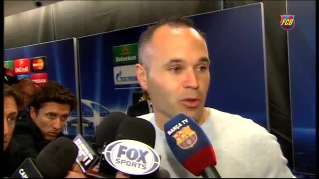مصاحبه بازیکنان بارسلونا پس از بازی با بایرن مونیخ