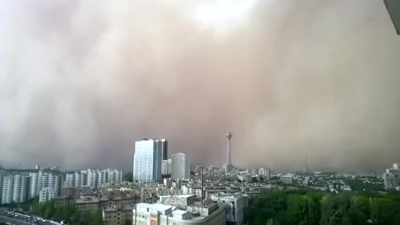 طوفان شدید در تهران
