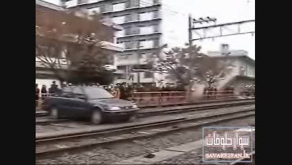 تصادف قطار با ماشین!