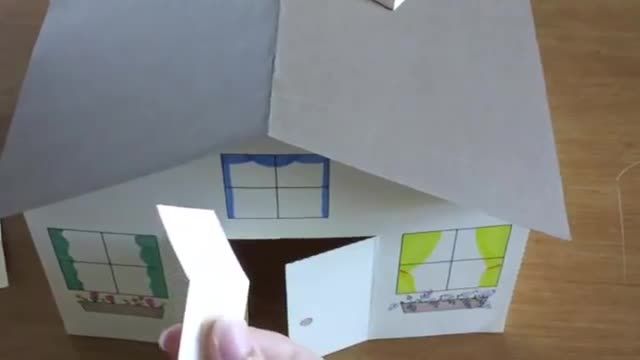 درست کردن یک خونه سه بعدی با کاغذ