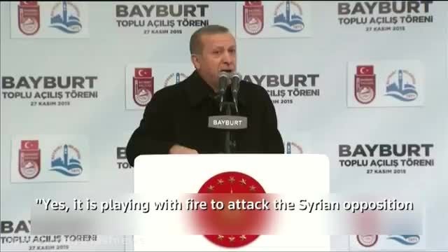اردوغان : روسیه با آتش بازی نکند  (زبان اصلی)