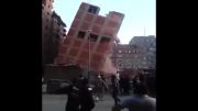 فرو ریختن ساختمان 8 طبقه در مصر