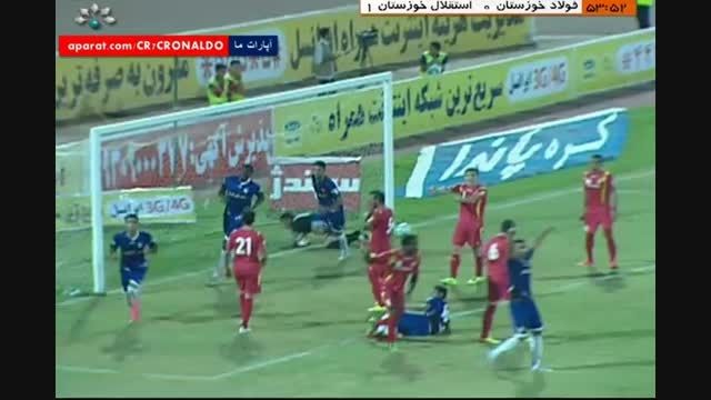 فولاد 0 - 1 استقلال خوزستان (گل بیت سعید)