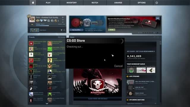 CS:GO Buying Operation Bloodhound Coin