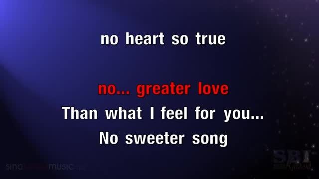 there is no greater love karaoke