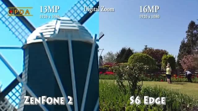 تست زوم Galaxy S6 edge و ZenFone 2
