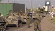 حمله اوکراین به کاروان خودروهای نظامی روس