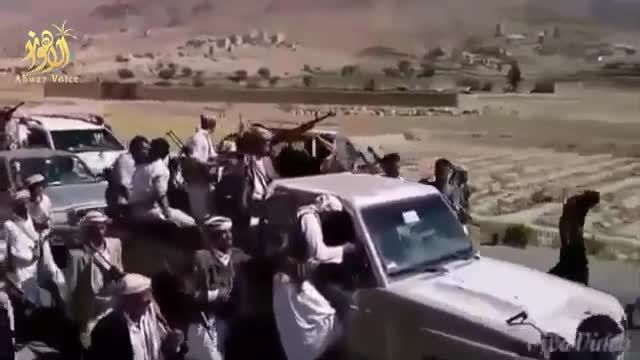 تجمع بسیار زیاد مردم مسلح یمن روبروی مرز عربستان سعودی