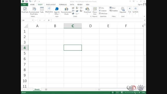 آموزش Excel 2013 داتیس - درج نمادها در سلول