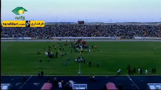 جشن صعود هواداران و بازیکنان سیاه جامگان به لیگ برتر