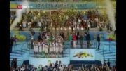 کاپ طلای جام جهانی 2014 در بالای سر آلمانها