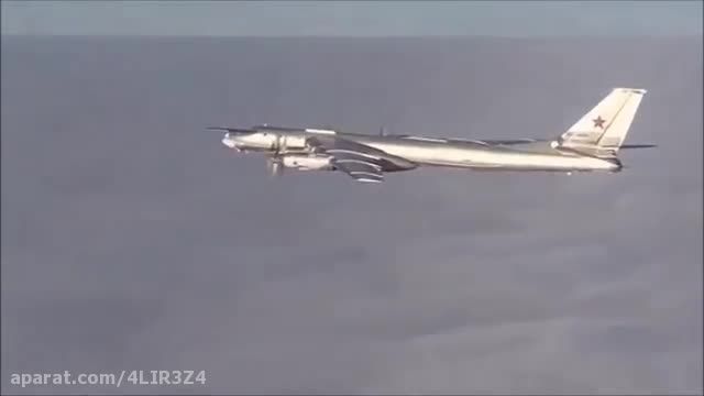 اسکورت بمب افکن روسی توسط جنگنده های ایرانی در سوریه