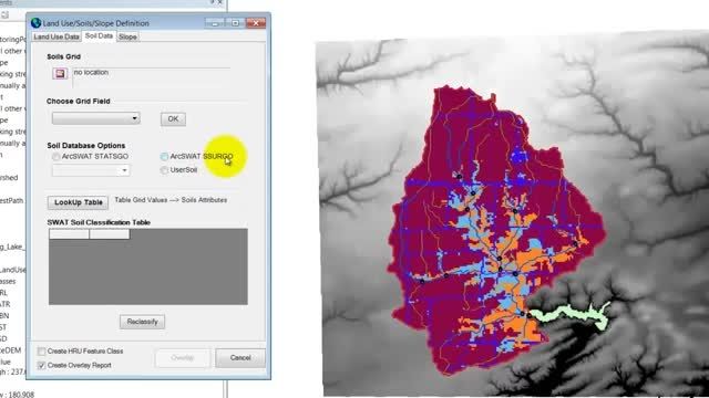 ArcSwat Tutorial 3 - HRU 2 Soil Type