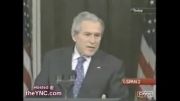 بوش در حال عرعر کردن