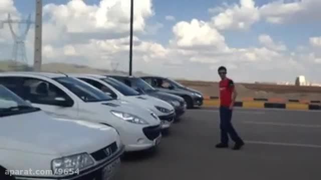 درگ خودرو های ایرانی وقتی که بنزین گران شد!!!!!