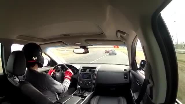 Mazda CX-9 racetrack