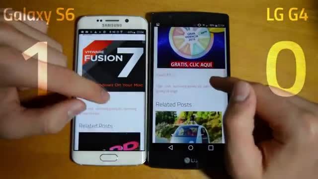 Samsung Galaxy S6 vs LG G4 _Apps Speed Test