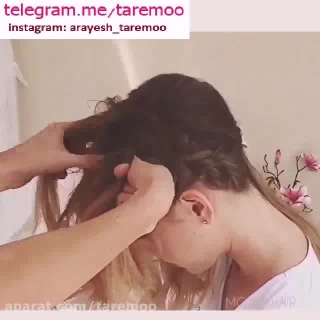 آموزش بافت مو تلی زیبا در تار مو