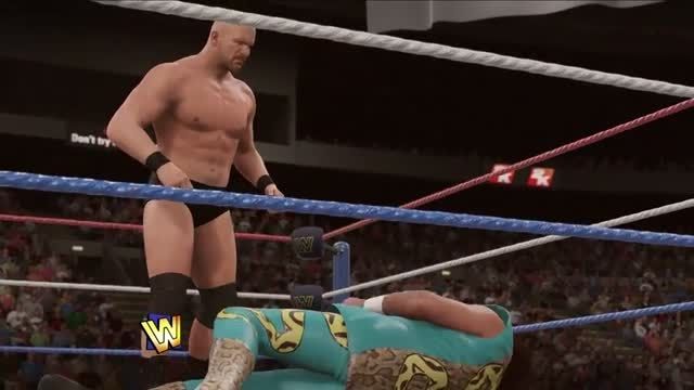 Stone Cold در WWE 2K16-سالن مبارزه قدیمی