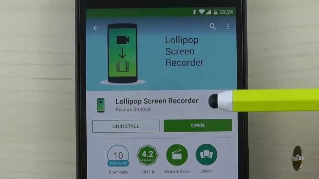 نگاهی کوتاه به اپلیکیشن Lollipop Screen Recorder