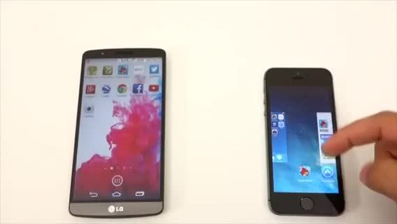 LG G3 VS Apple iPhone 5s-Speed test