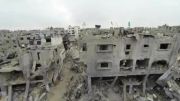 گستره ویرانی های غزه در تصاویر هوایی