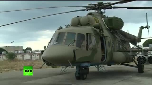 حمله هلیکوپترهای توپدار روسی به تروریست های داعش سوریه