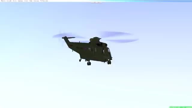 هلیکوپتر SH-3 Sea King در شبیه ساز پرواز