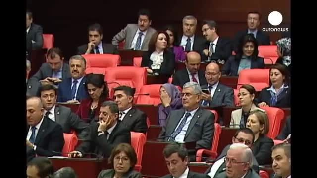 حضور زنان باحجاب در پارلمان ترکیه